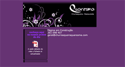 Desktop Screenshot of churrasqueiraquaresma.com